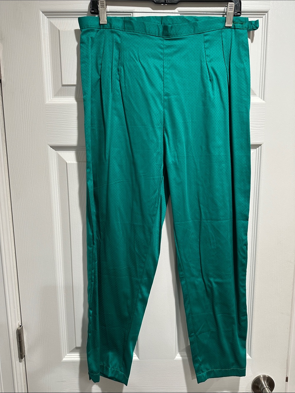 Vintage 1950 Piplotex Emerald Green Woman’s Cigarette Dress Pants